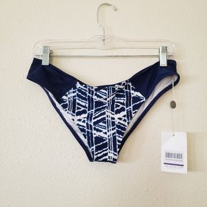 Tart Collection Bikini Bottoms NWT S.M.  blue/ white bikini bottoms underwear
